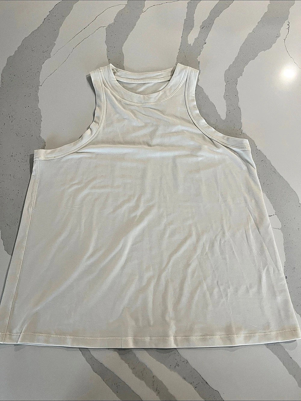 Lululemon Align High-Neck Tank Top Pale Yellow / Cream